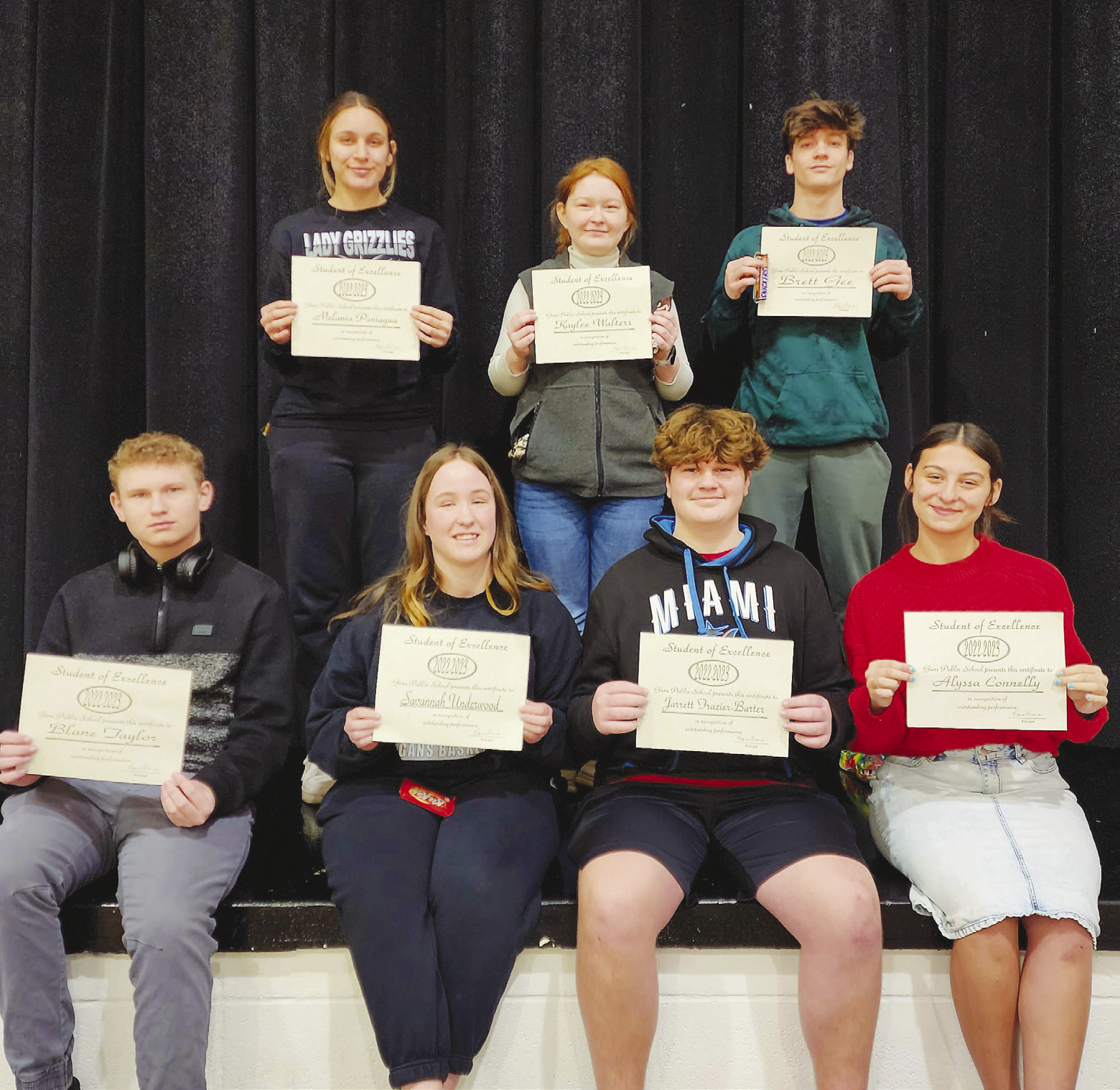 Gans High School Students of Excellence - Sequoyah County Times